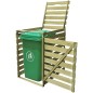 vidaXL Cobertizo para contenedor de basura de madera impregnada 240 L vidaXL Cobertizo para contenedor de basura de madera impregnada 240 L
