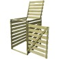 vidaXL Cobertizo para contenedor de basura de madera impregnada 240 L vidaXL Cobertizo para contenedor de basura de madera impregnada 240 L