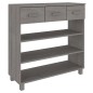vidaXL Mesa consola HAMAR madera maciza de pino gris claro 90x35x90 cm vidaXL Mesa consola HAMAR madera maciza de pino gris claro 90x35x90 cm