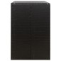 vidaXL Cobertizo para 2 contenedores de basura ratán PE 140x80x117cm vidaXL Cobertizo para 2 contenedores de basura ratán PE 140x80x117cm