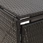 vidaXL Cobertizo para 2 contenedores de basura ratán PE 140x80x117cm vidaXL Cobertizo para 2 contenedores de basura ratán PE 140x80x117cm