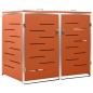 vidaXL Cobertizo para dos contenedores basura acero 138x77,5x112,5 cm vidaXL Cobertizo para dos contenedores basura acero 138x77,5x112,5 cm