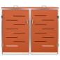 vidaXL Cobertizo para dos contenedores basura acero 138x77,5x112,5 cm vidaXL Cobertizo para dos contenedores basura acero 138x77,5x112,5 cm