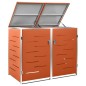 vidaXL Cobertizo para dos contenedores basura acero 138x77,5x112,5 cm vidaXL Cobertizo para dos contenedores basura acero 138x77,5x112,5 cm