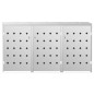vidaXL Cobertizo contenedor de basura triple acero inoxidable 240L