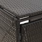 vidaXL Cobertizo para 4 contenedores de basura ratán PE 274x80x117 cm vidaXL Cobertizo para 4 contenedores de basura ratán PE 274x80x117 cm