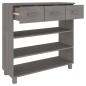 vidaXL Mesa consola HAMAR madera maciza de pino gris claro 90x35x90 cm vidaXL Mesa consola HAMAR madera maciza de pino gris claro 90x35x90 cm