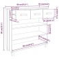 vidaXL Mesa consola HAMAR madera maciza de pino gris claro 90x35x90 cm vidaXL Mesa consola HAMAR madera maciza de pino gris claro 90x35x90 cm