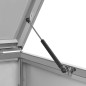 vidaXL Cobertizo para 4 contenedores basura acero 276,5x77,5x112,5 cm