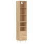 vidaXL Aparador de madera contrachapada roble Sonoma 34,5x34x180 cm vidaXL Aparador de madera contrachapada roble Sonoma 34,5x34x180 cm