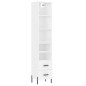 vidaXL Aparador alto madera contrachapada blanco 34,5x34x180 cm vidaXL Aparador alto madera contrachapada blanco 34,5x34x180 cm