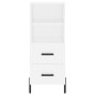 vidaXL Aparador alto madera contrachapada blanco 34,5x34x180 cm vidaXL Aparador alto madera contrachapada blanco 34,5x34x180 cm