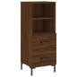 vidaXL Aparador alto madera contrachapada roble marrón 34,5x34x180 cm vidaXL Aparador alto madera contrachapada roble marrón 34,5x34x180 cm