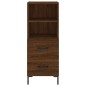 vidaXL Aparador alto madera contrachapada roble marrón 34,5x34x180 cm vidaXL Aparador alto madera contrachapada roble marrón 34,5x34x180 cm