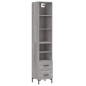 vidaXL Aparador alto madera contrachapada gris Sonoma 34,5x34x180 cm vidaXL Aparador alto madera contrachapada gris Sonoma 34,5x34x180 cm