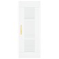 vidaXL Aparador alto madera contrachapada blanco 34,5x34x180 cm
