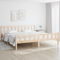 vidaXL Estructura de cama de madera maciza 160x200 cm