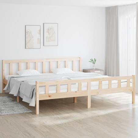 vidaXL Estructura de cama de madera maciza 160x200 cm