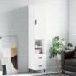 vidaXL Aparador alto madera contrachapada blanco 34,5x34x180 cm vidaXL Aparador alto madera contrachapada blanco 34,5x34x180 cm