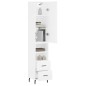 vidaXL Aparador alto madera contrachapada blanco 34,5x34x180 cm vidaXL Aparador alto madera contrachapada blanco 34,5x34x180 cm