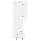 vidaXL Aparador alto madera contrachapada blanco 34,5x34x180 cm vidaXL Aparador alto madera contrachapada blanco 34,5x34x180 cm
