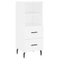 vidaXL Aparador alto madera contrachapada blanco 34,5x34x180 cm vidaXL Aparador alto madera contrachapada blanco 34,5x34x180 cm