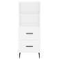 vidaXL Aparador alto madera contrachapada blanco 34,5x34x180 cm vidaXL Aparador alto madera contrachapada blanco 34,5x34x180 cm
