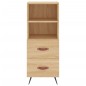 vidaXL Aparador de madera contrachapada roble Sonoma 34,5x34x180 cm vidaXL Aparador de madera contrachapada roble Sonoma 34,5x34x180 cm