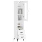 vidaXL Aparador alto madera contrachapada blanco 34,5x34x180 cm vidaXL Aparador alto madera contrachapada blanco 34,5x34x180 cm