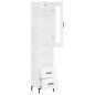 vidaXL Aparador alto madera contrachapada blanco 34,5x34x180 cm vidaXL Aparador alto madera contrachapada blanco 34,5x34x180 cm
