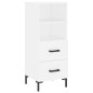 vidaXL Aparador alto madera contrachapada blanco 34,5x34x180 cm vidaXL Aparador alto madera contrachapada blanco 34,5x34x180 cm