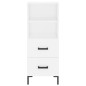 vidaXL Aparador alto madera contrachapada blanco 34,5x34x180 cm vidaXL Aparador alto madera contrachapada blanco 34,5x34x180 cm