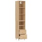 vidaXL Aparador de madera contrachapada roble Sonoma 34,5x34x180 cm vidaXL Aparador de madera contrachapada roble Sonoma 34,5x34x180 cm
