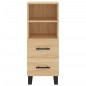 vidaXL Aparador de madera contrachapada roble Sonoma 34,5x34x180 cm vidaXL Aparador de madera contrachapada roble Sonoma 34,5x34x180 cm
