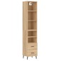 vidaXL Aparador de madera contrachapada roble Sonoma 34,5x34x180 cm vidaXL Aparador de madera contrachapada roble Sonoma 34,5x34x180 cm