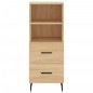 vidaXL Aparador de madera contrachapada roble Sonoma 34,5x34x180 cm vidaXL Aparador de madera contrachapada roble Sonoma 34,5x34x180 cm