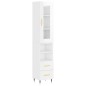 vidaXL Aparador alto madera contrachapada blanco brillo 34,5x34x180 cm vidaXL Aparador alto madera contrachapada blanco brillo 34,5x34x180 cm
