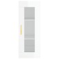 vidaXL Aparador alto madera contrachapada blanco brillo 34,5x34x180 cm vidaXL Aparador alto madera contrachapada blanco brillo 34,5x34x180 cm