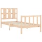 vidaXL Estructura de cama con cabecero madera maciza 100x200 cm