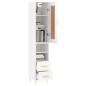 vidaXL Aparador alto madera contrachapada blanco brillo 34,5x34x180 cm vidaXL Aparador alto madera contrachapada blanco brillo 34,5x34x180 cm