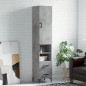 vidaXL Aparador de madera contrachapada gris hormigón 34,5x34x180 cm vidaXL Aparador de madera contrachapada gris hormigón 34,5x34x180 cm