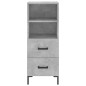 vidaXL Aparador de madera contrachapada gris hormigón 34,5x34x180 cm vidaXL Aparador de madera contrachapada gris hormigón 34,5x34x180 cm