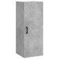 vidaXL Aparador de madera contrachapada gris hormigón 34,5x34x180 cm vidaXL Aparador de madera contrachapada gris hormigón 34,5x34x180 cm