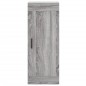vidaXL Aparador alto madera contrachapada gris Sonoma 34,5x34x180 cm
