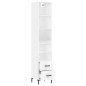 vidaXL Aparador alto madera contrachapada blanco brillo 34,5x34x180 cm vidaXL Aparador alto madera contrachapada blanco brillo 34,5x34x180 cm