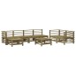 vidaXL Juego de muebles de jardín 8 pzas madera de pino impregnada vidaXL Juego de muebles de jardín 8 pzas madera de pino impregnada