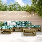 vidaXL Juego de muebles de jardín 6 pzas madera de pino impregnada vidaXL Juego de muebles de jardín 6 pzas madera de pino impregnada