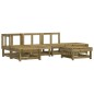 vidaXL Juego de muebles de jardín 6 pzas madera de pino impregnada vidaXL Juego de muebles de jardín 6 pzas madera de pino impregnada