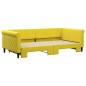 vidaXL Sofá cama nido terciopelo amarillo 100x200 cm vidaXL Sofá cama nido terciopelo amarillo 100x200 cm