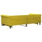 vidaXL Sofá cama nido terciopelo amarillo 100x200 cm vidaXL Sofá cama nido terciopelo amarillo 100x200 cm